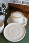 Hermia Satürn 4 Juego de tazas de té de porcelana (4 piezas)